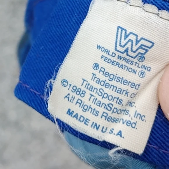 1990 WWF Wrestlemania VI Toronto,Ontario Satin Snapback Cap Hat Made in USA One - Picture 5 of 7